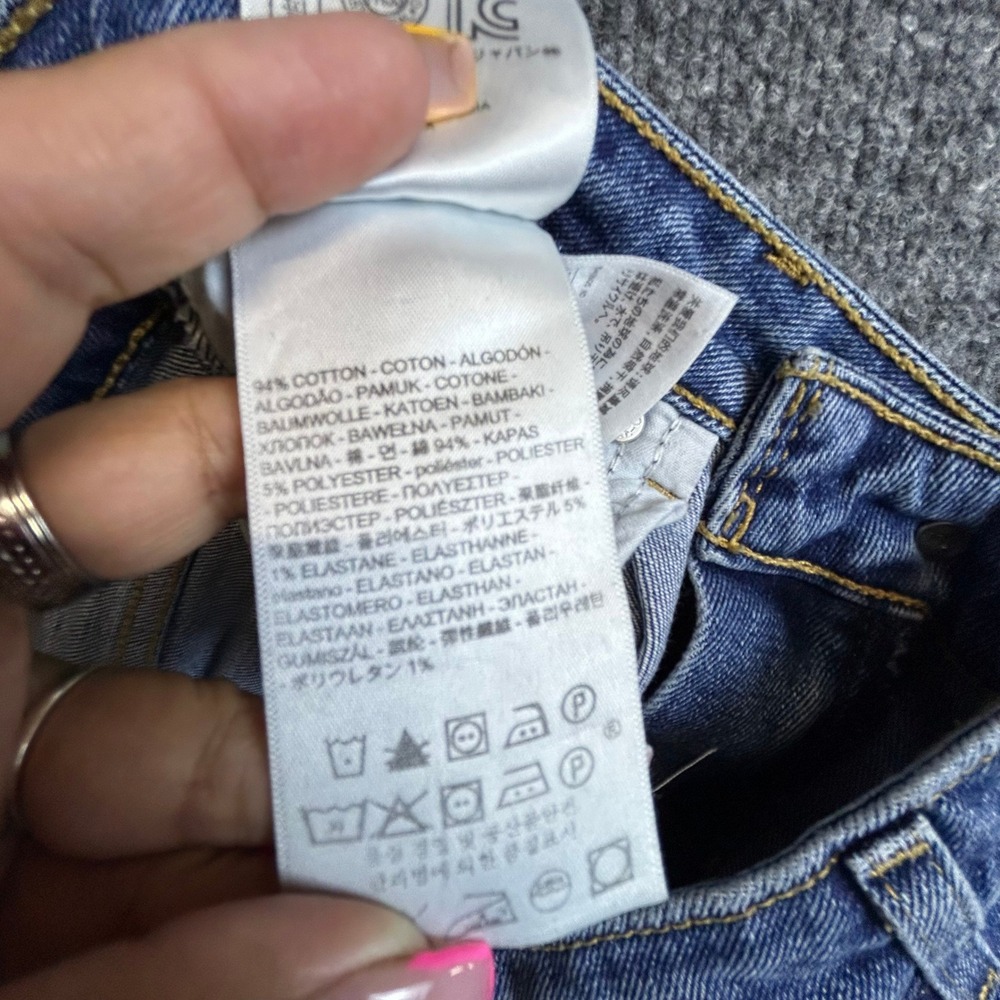 Levi's Jeans Womens Size 31 Blue Vintage High Rise Skinny Front Seam Orange Tab - Picture 7 of 10